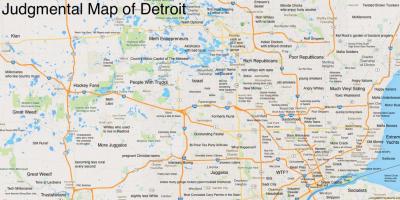 Judgemental kaart Detroit